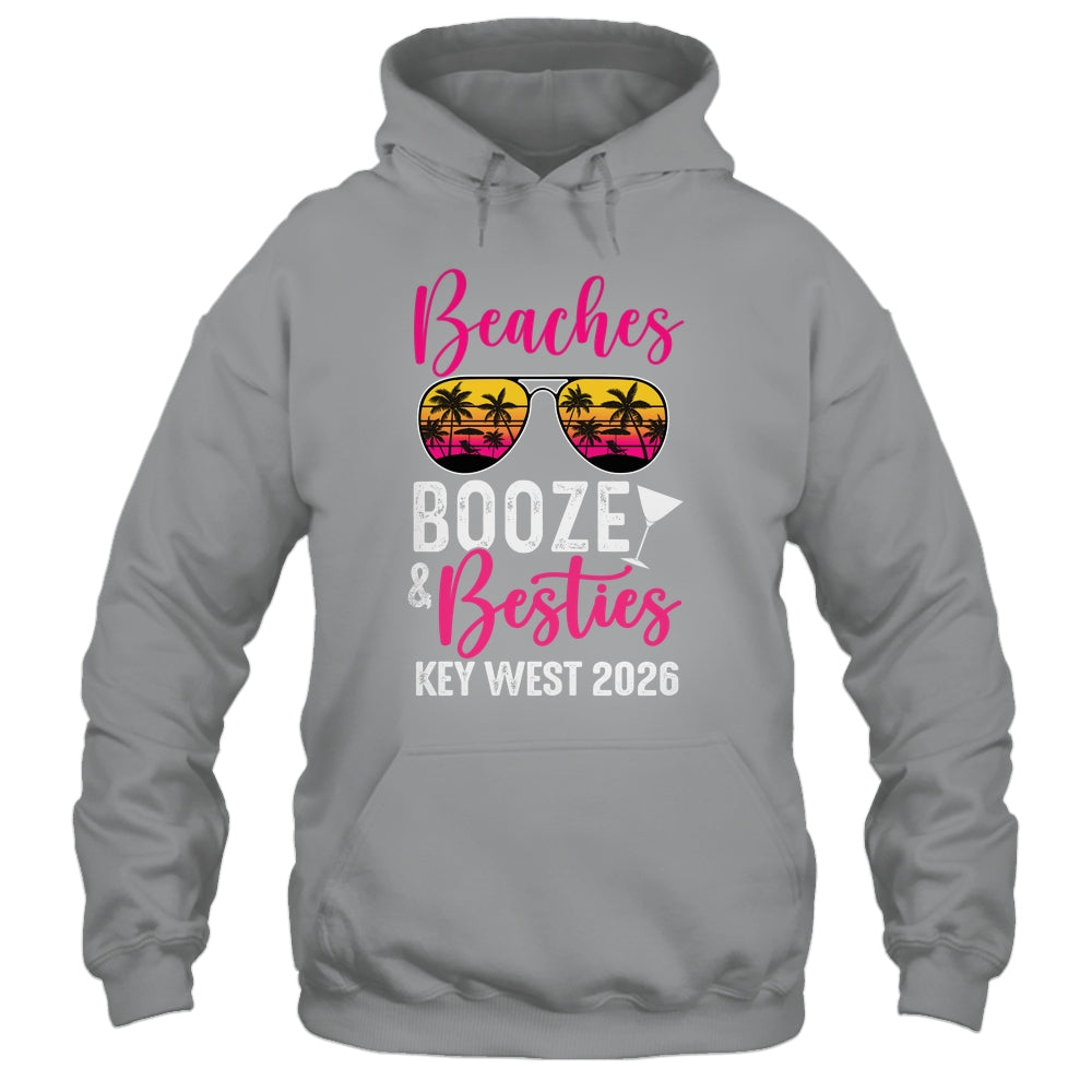 Girls Weekend Trip Key West 2026 Beaches Booze Besties Shirt & Tank Top | teecentury