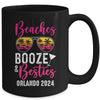 Girls Weekend Trip Orlando 2024 Beaches Booze Besties Mug | teecentury