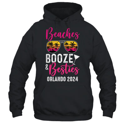 Girls Weekend Trip Orlando 2024 Beaches Booze Besties Shirt & Tank Top | teecentury