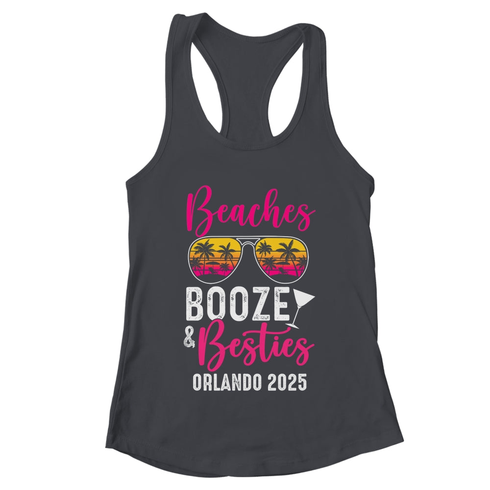 Girls Weekend Trip Orlando 2025 Beaches Booze Besties Shirt & Tank Top | teecentury