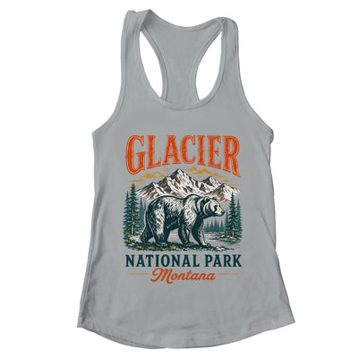Glacier National Park Montana Bear Vintage Hiking Nature Shirt & Tank Top | teecentury