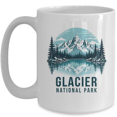 Glacier National Park Retro Mountain Lake Outdoor Hiking Mug | teecentury