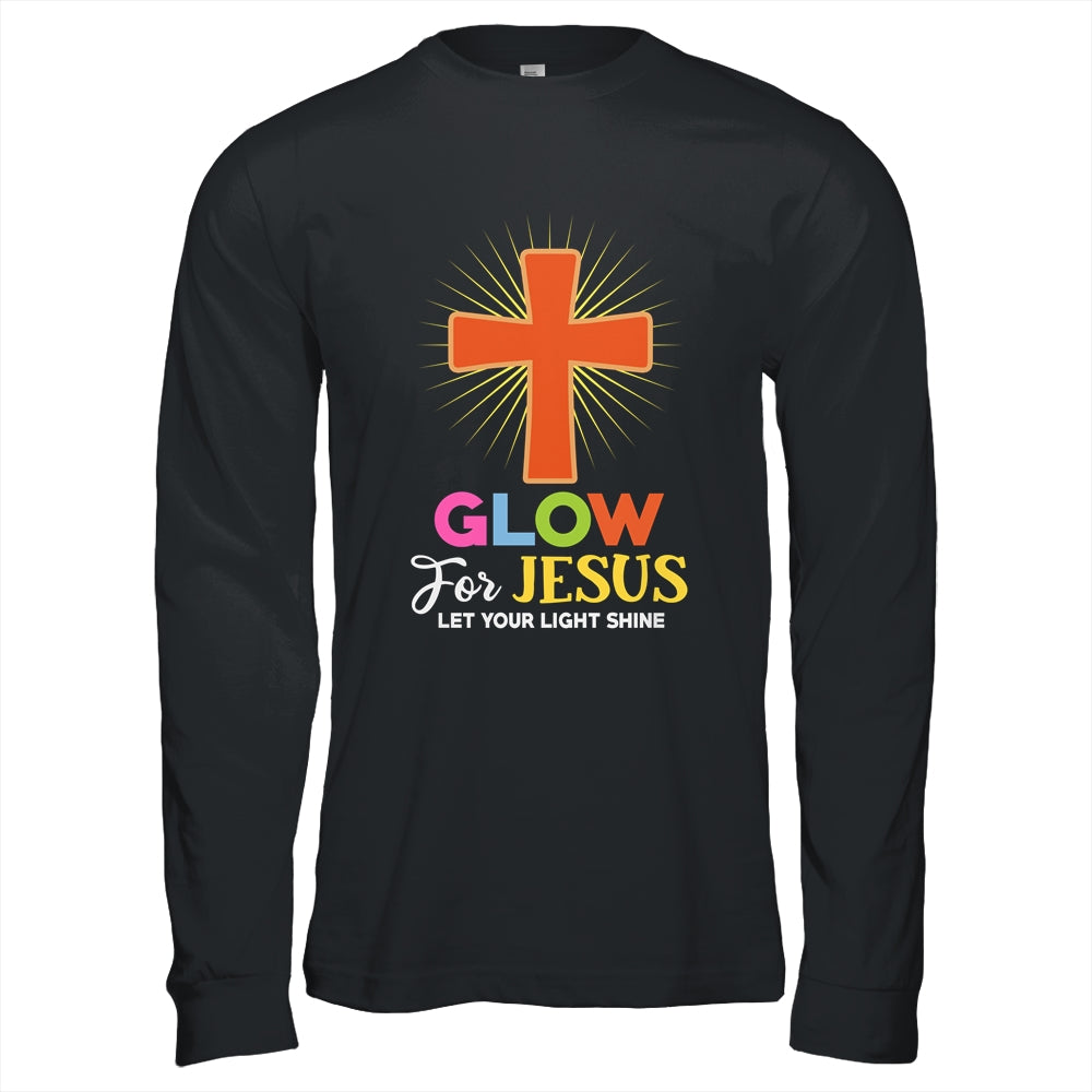 Glow For Jesus Christian Cross Jesus Christ Bible Lover Shirt & Hoodie | teecentury