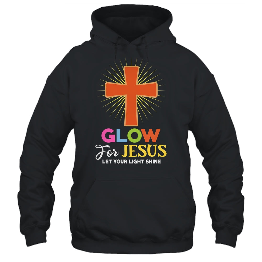 Glow For Jesus Christian Cross Jesus Christ Bible Lover Shirt & Hoodie | teecentury