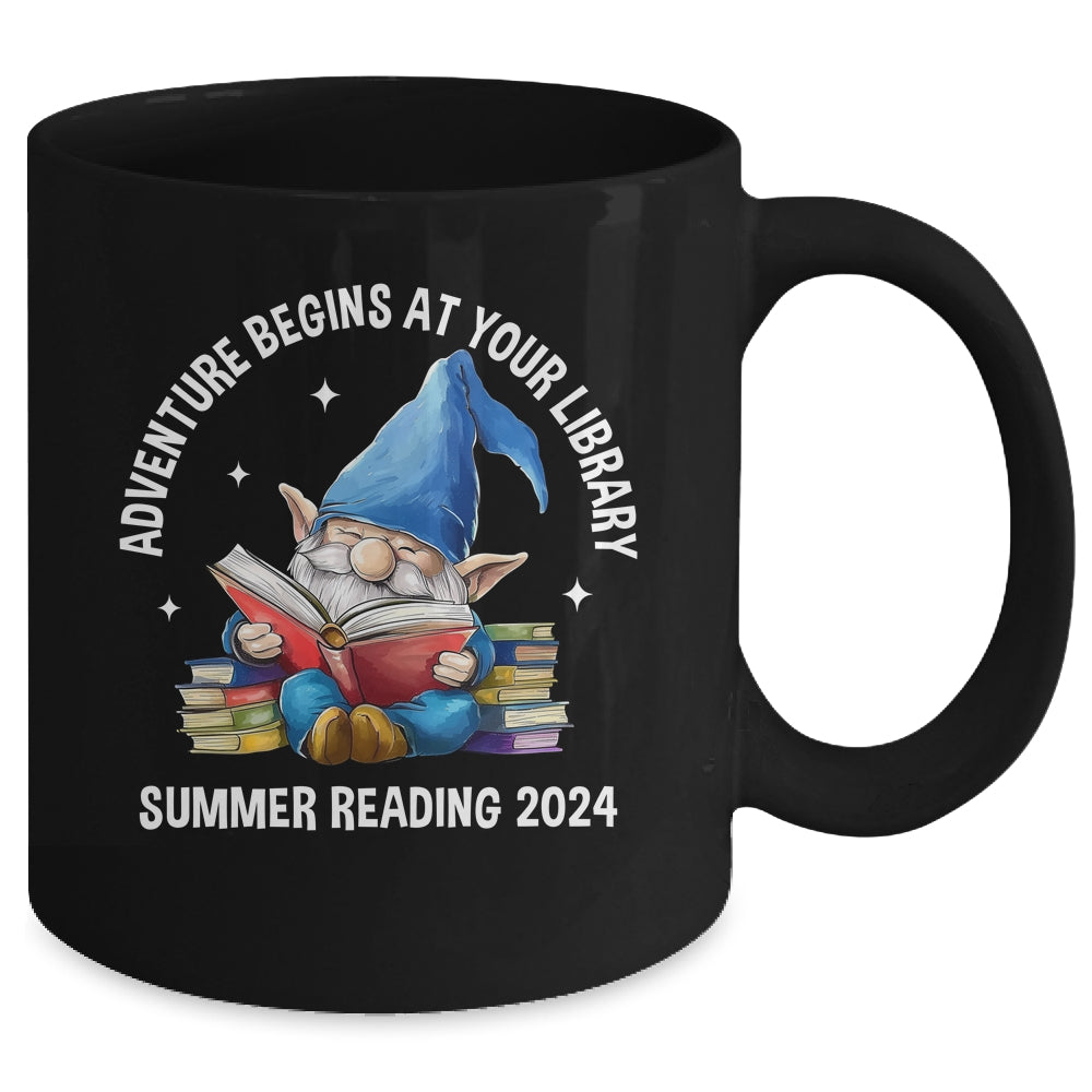 Gnome Adventure Begins At Your Library Summer Reading 2024 Mug | teecentury