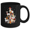 Goat Chicken Santa Hat Reindeer Christmas Lights Farm Animal Mug | teecentury