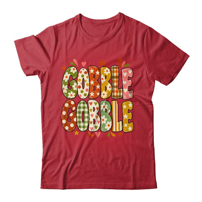 Gobble Gobble Retro Thanksgiving Fall Colorful Turkey Autumn Shirt & Sweatshirt | teecentury