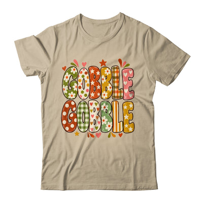 Gobble Gobble Retro Thanksgiving Fall Colorful Turkey Autumn Shirt & Sweatshirt | teecentury