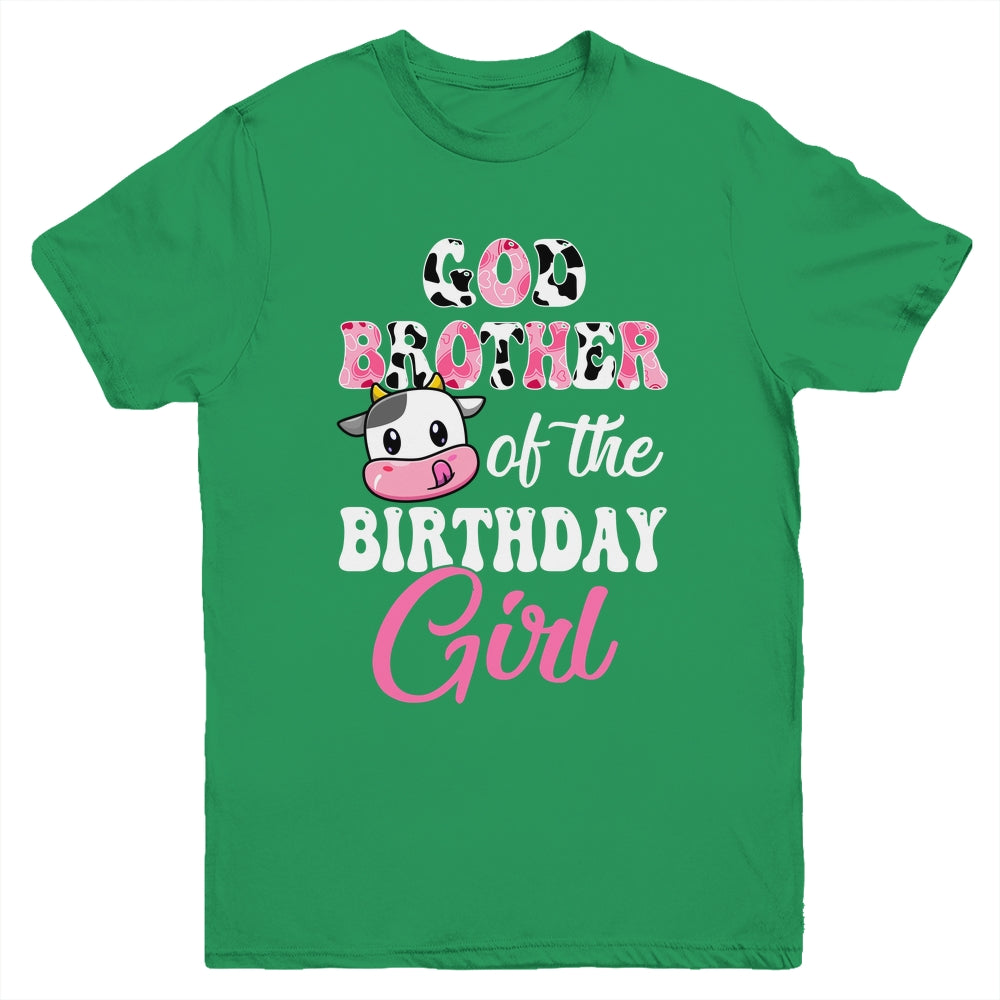 God Brother Of The Birthday Girl Farm Cow 1st Birthday Girl Shirt & Hoodie | teecentury
