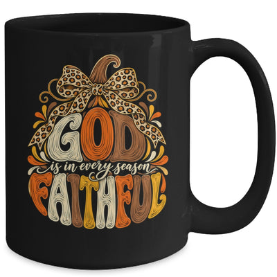 God Is Faithful In Every Season Christian Fall Pumpkin Mug | teecentury