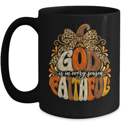 God Is Faithful In Every Season Christian Fall Pumpkin Mug | teecentury