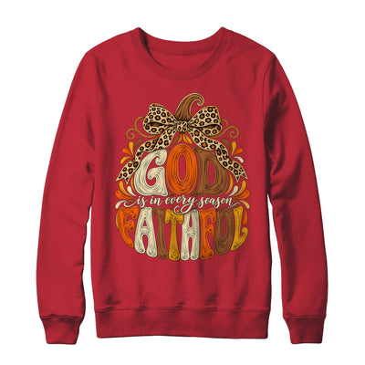 God Is Faithful In Every Season Christian Fall Pumpkin Shirt & Sweatshirt | teecentury