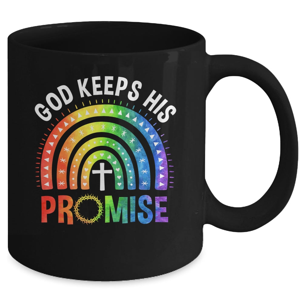 God Keeps His Promise Rainbow LGBT Christian Bible Religious Mug | teecentury