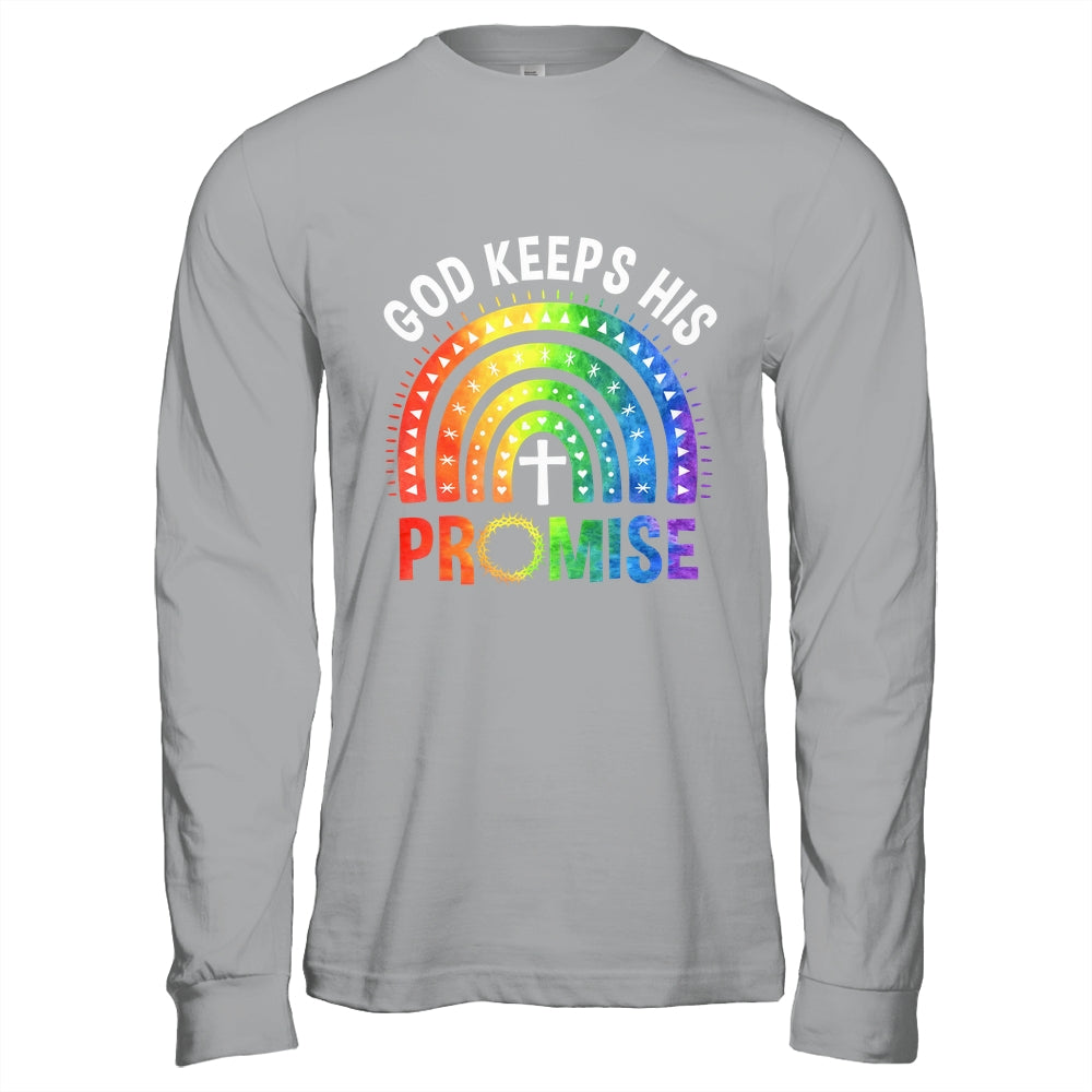 God Keeps His Promise Rainbow LGBT Christian Bible Religious Shirt & Hoodie | teecentury
