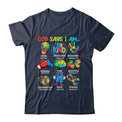 God Says I Am Be Kind Autism Awareness SPED Women Men Kids Shirt & Hoodie | teecentury