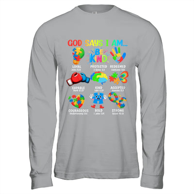 God Says I Am Be Kind Autism Awareness SPED Women Men Kids Shirt & Hoodie | teecentury