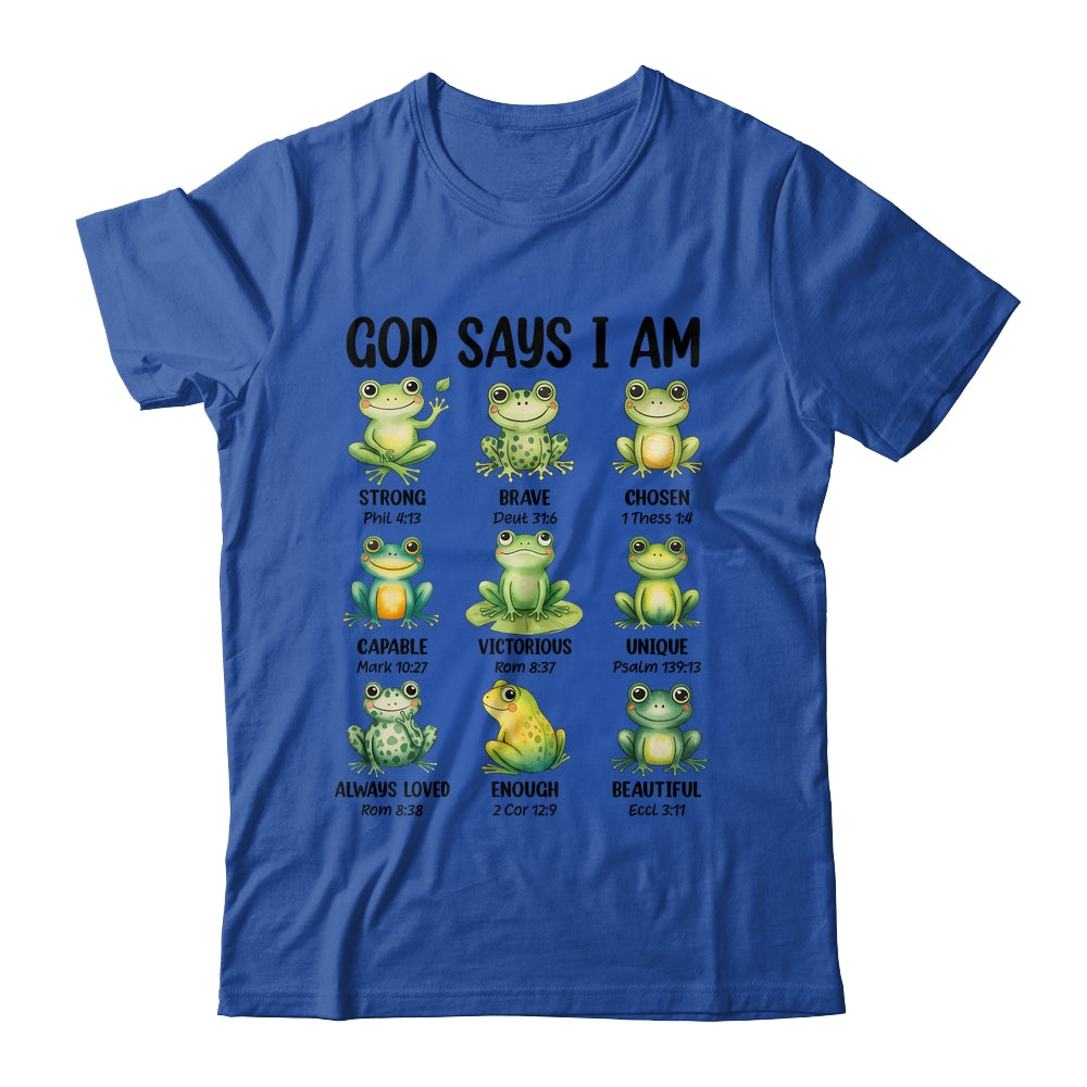 God Says I Am Christian Frog Love Funny Religious Jesus Shirt & Hoodie | teecentury