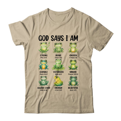 God Says I Am Christian Frog Love Funny Religious Jesus Shirt & Hoodie | teecentury