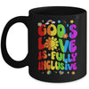 God's Love Is Fully Inclusive Christian Jesus LGBT Gay Pride Mug | teecentury