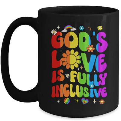 God's Love Is Fully Inclusive Christian Jesus LGBT Gay Pride Mug | teecentury