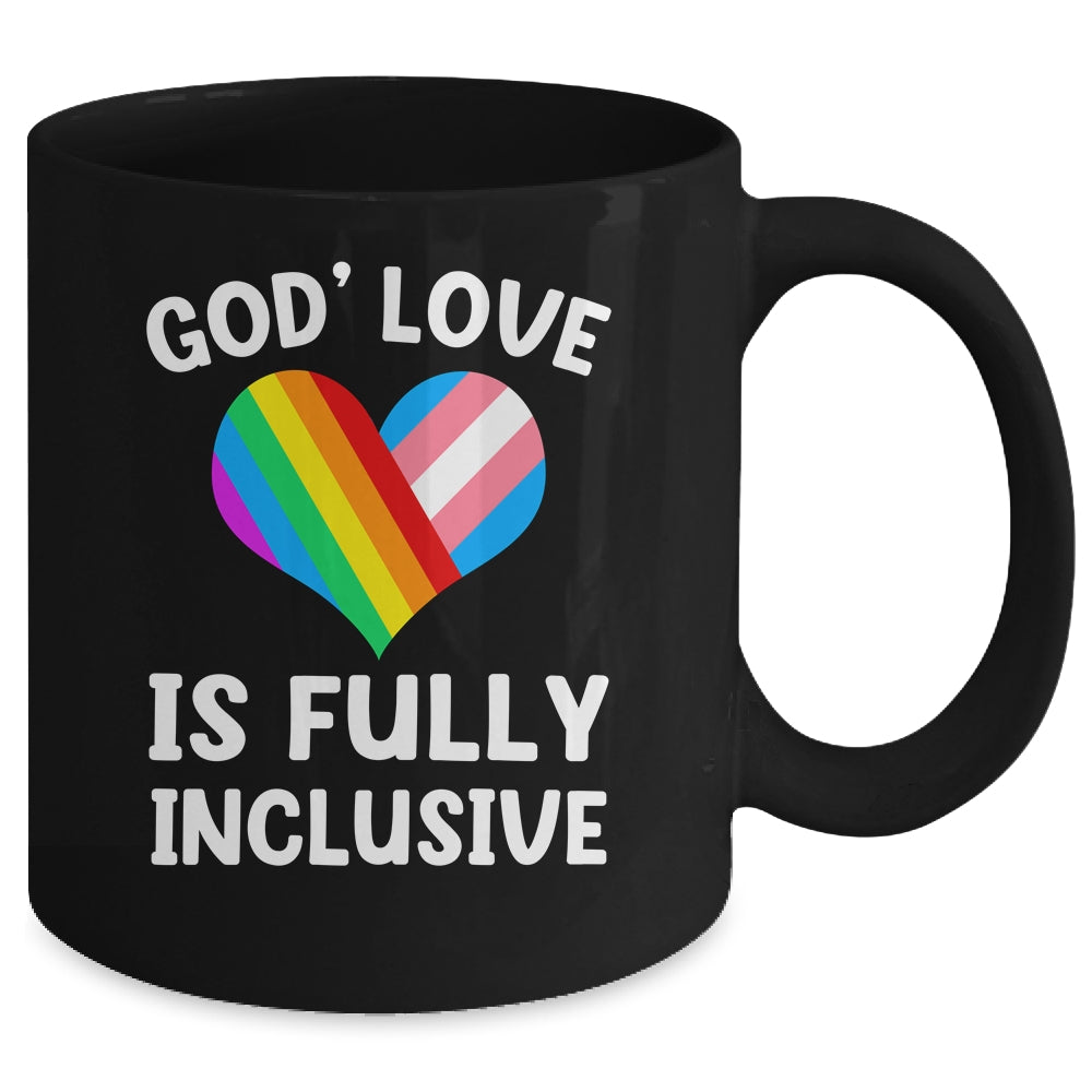 God's Love Is Fully Inclusive Christian LGBT Gay Pride Mug | teecentury