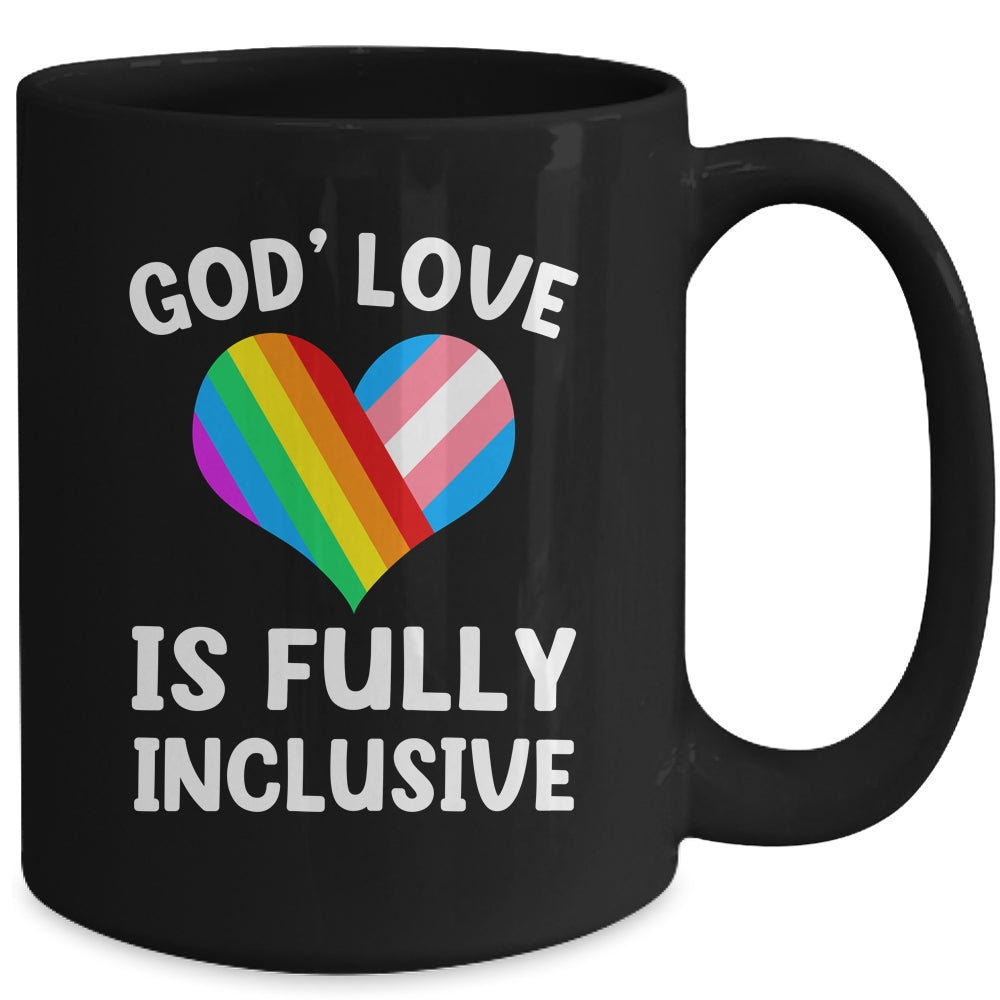 God's Love Is Fully Inclusive Christian LGBT Gay Pride Mug | teecentury