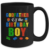 Godfather Birthday Boy Master Builder Building Bricks Blocks Mug | teecentury