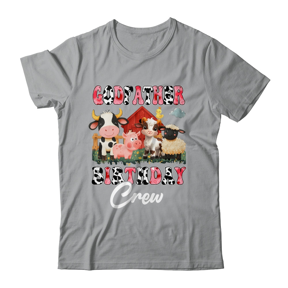Godfather Birthday Crew Farm Cow Birthday Boy Girl Family Shirt & Hoodie | teecentury