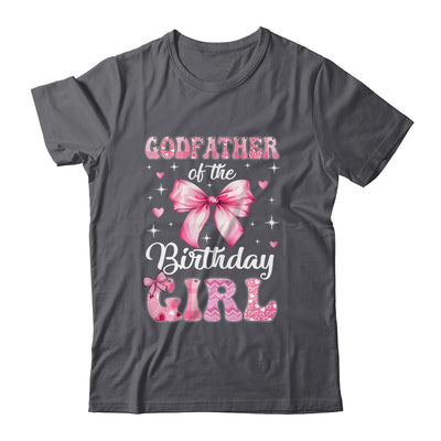 Godfather Of Birthday Girl Coquette Bow Matching Family Shirt & Hoodie | teecentury