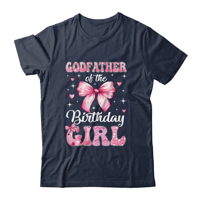 Godfather Of Birthday Girl Coquette Bow Matching Family Shirt & Hoodie | teecentury