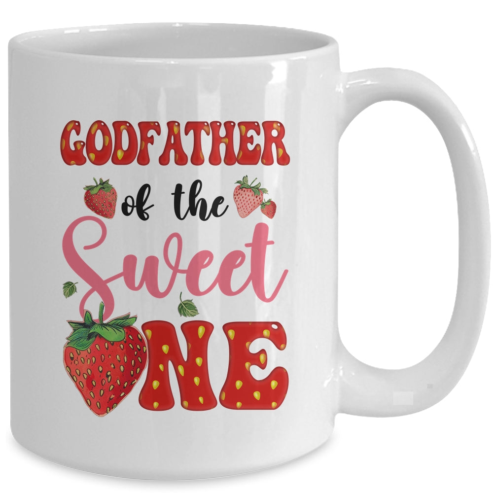 Godfather Of Sweet One Strawberry Frist 1st Birthday Girl Mug | teecentury