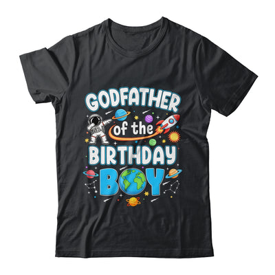 Godfather Of The Birthday Boy Astronaut Family Space Planets Shirt & Hoodie | teecentury