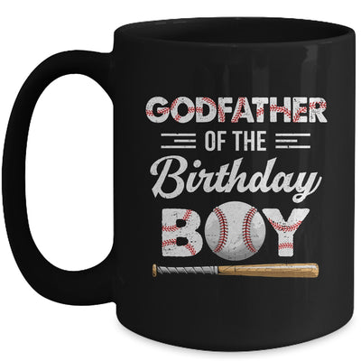 Godfather Of The Birthday Boy Baseball Matching Family Party Mug | teecentury