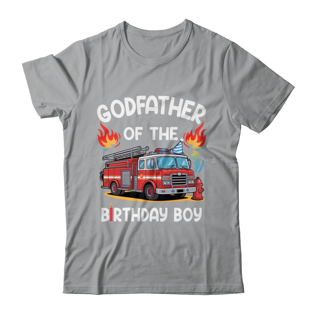 Godfather Of The Birthday Boy Fire Truck Firefighter 1st Party Shirt & Hoodie | teecentury