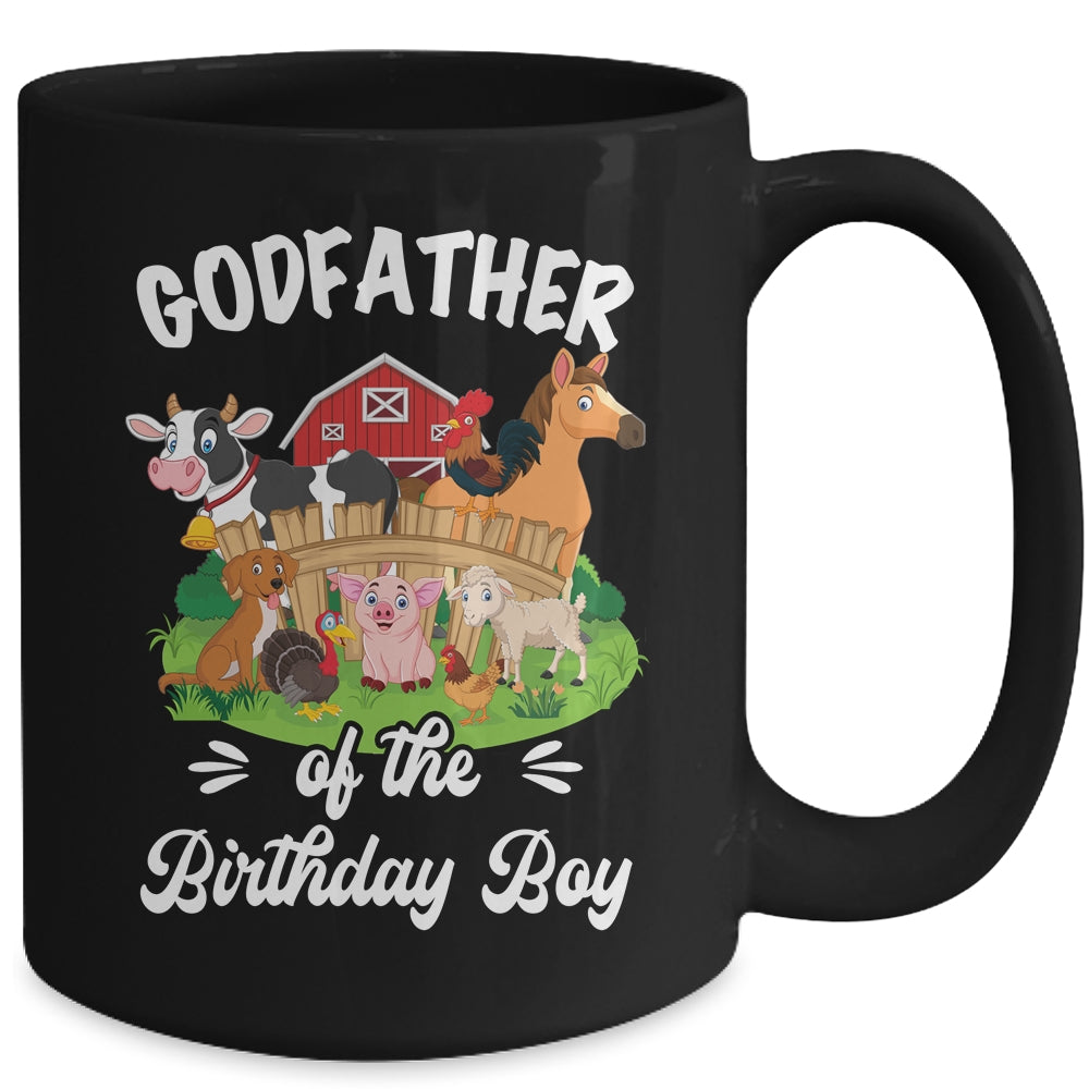 Godfather Of The Birthday Boy Party Cow Farm 1st Birthday Party Mug | teecentury