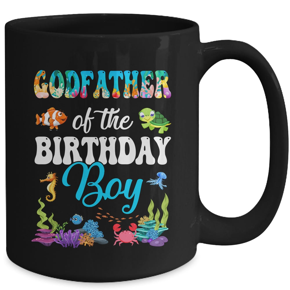 Godfather Of The Birthday Boy Sea Fish Ocean Aquarium Party Mug | teecentury