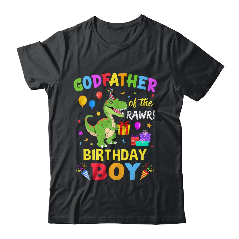 Godfather Of The Birthday Boy T-Rex Funny Dinosaur Boy Party Shirt & Hoodie | teecentury