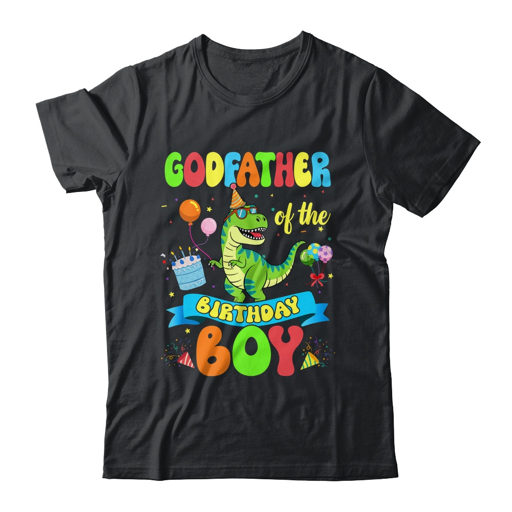 Godfather Of The Birthday Boy TRex Dinosaur Birthday Family Shirt & Hoodie | teecentury