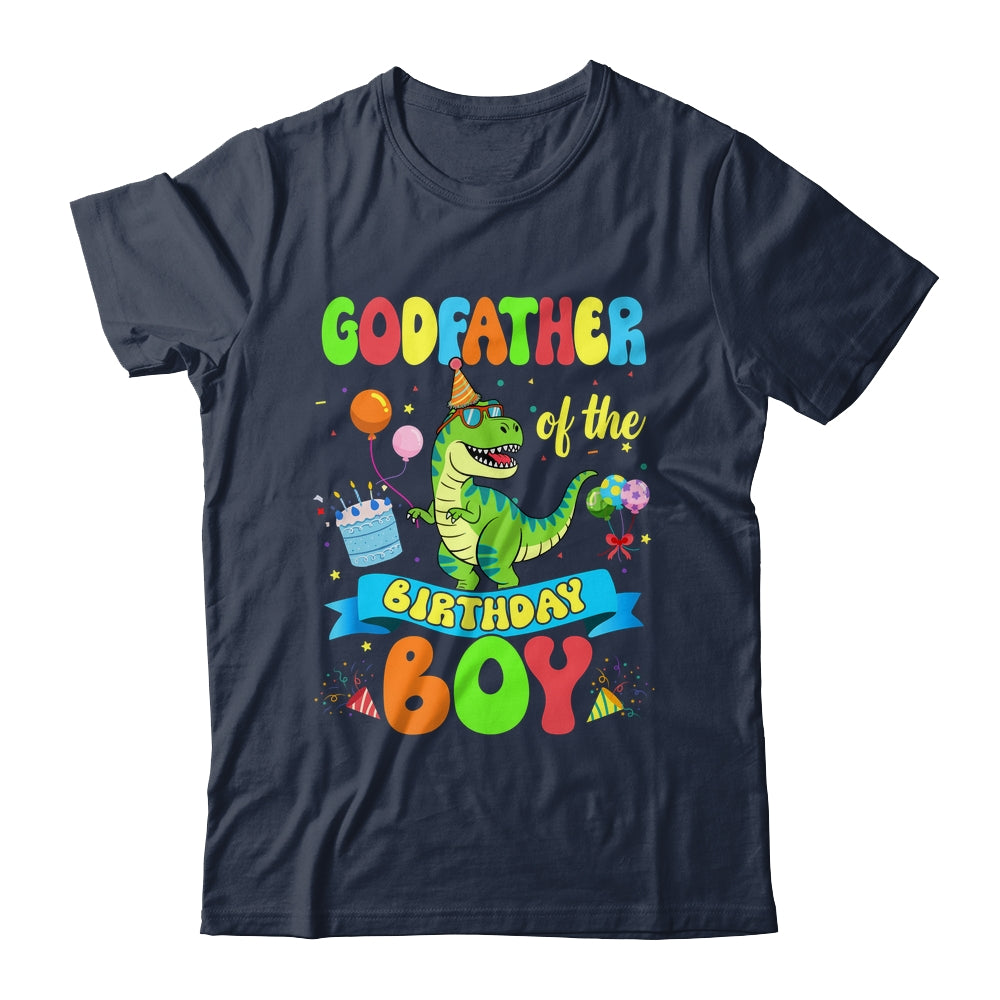 Godfather Of The Birthday Boy TRex Dinosaur Birthday Family Shirt & Hoodie | teecentury