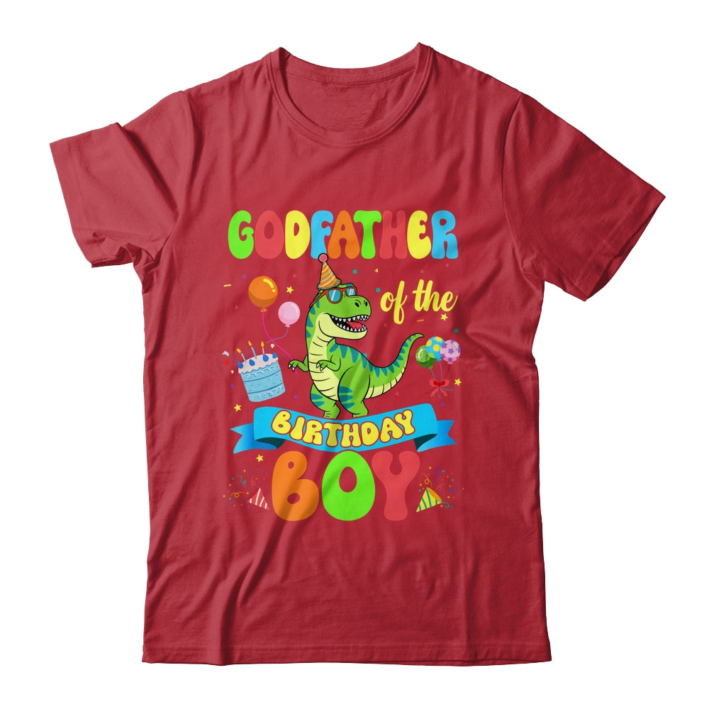 Godfather Of The Birthday Boy TRex Dinosaur Birthday Family Shirt & Hoodie | teecentury