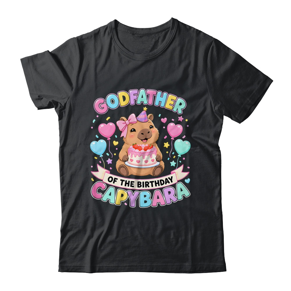 Godfather Of The Birthday Capybara Birthday Girl Family Shirt & Hoodie | teecentury