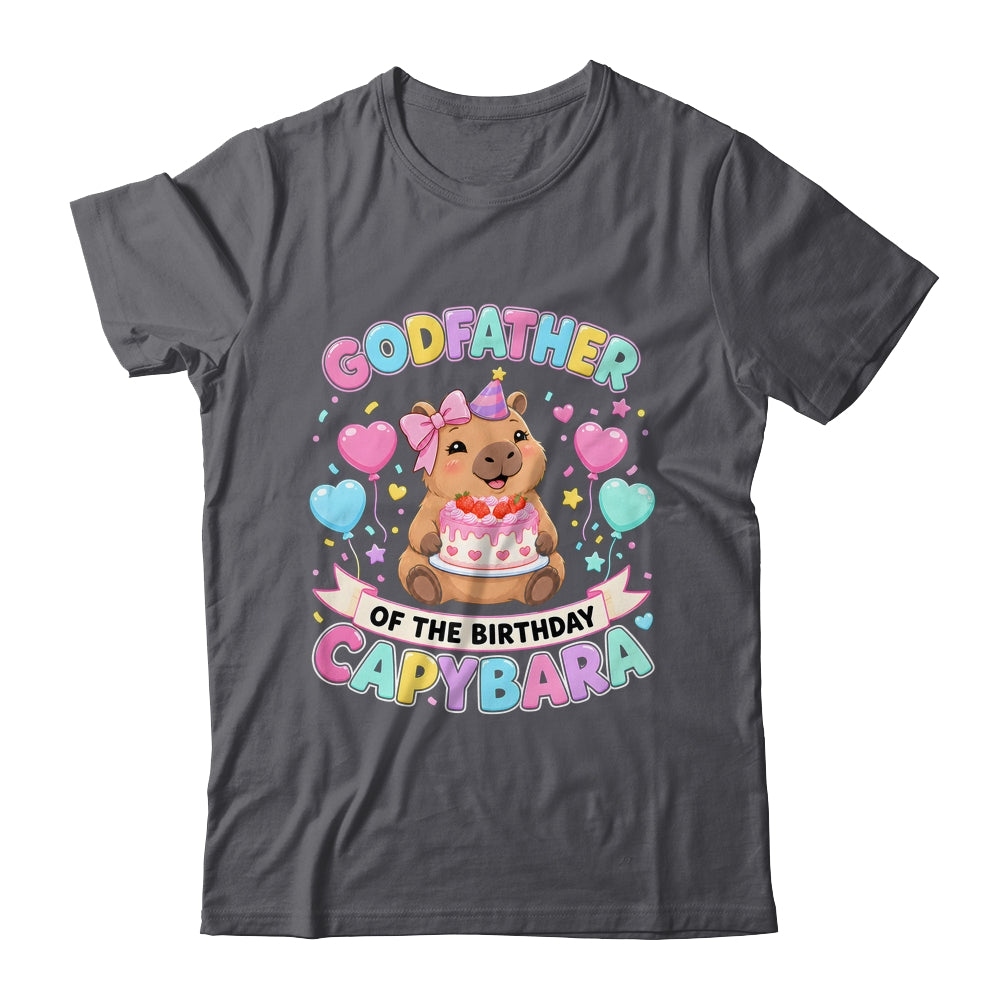 Godfather Of The Birthday Capybara Birthday Girl Family Shirt & Hoodie | teecentury
