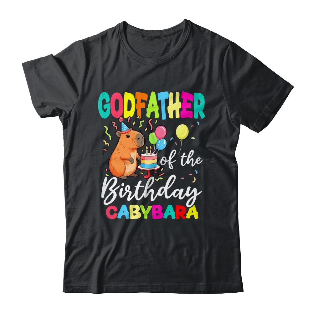 Godfather Of The Birthday Capybara Girl Bday Party Family Shirt & Hoodie | teecentury