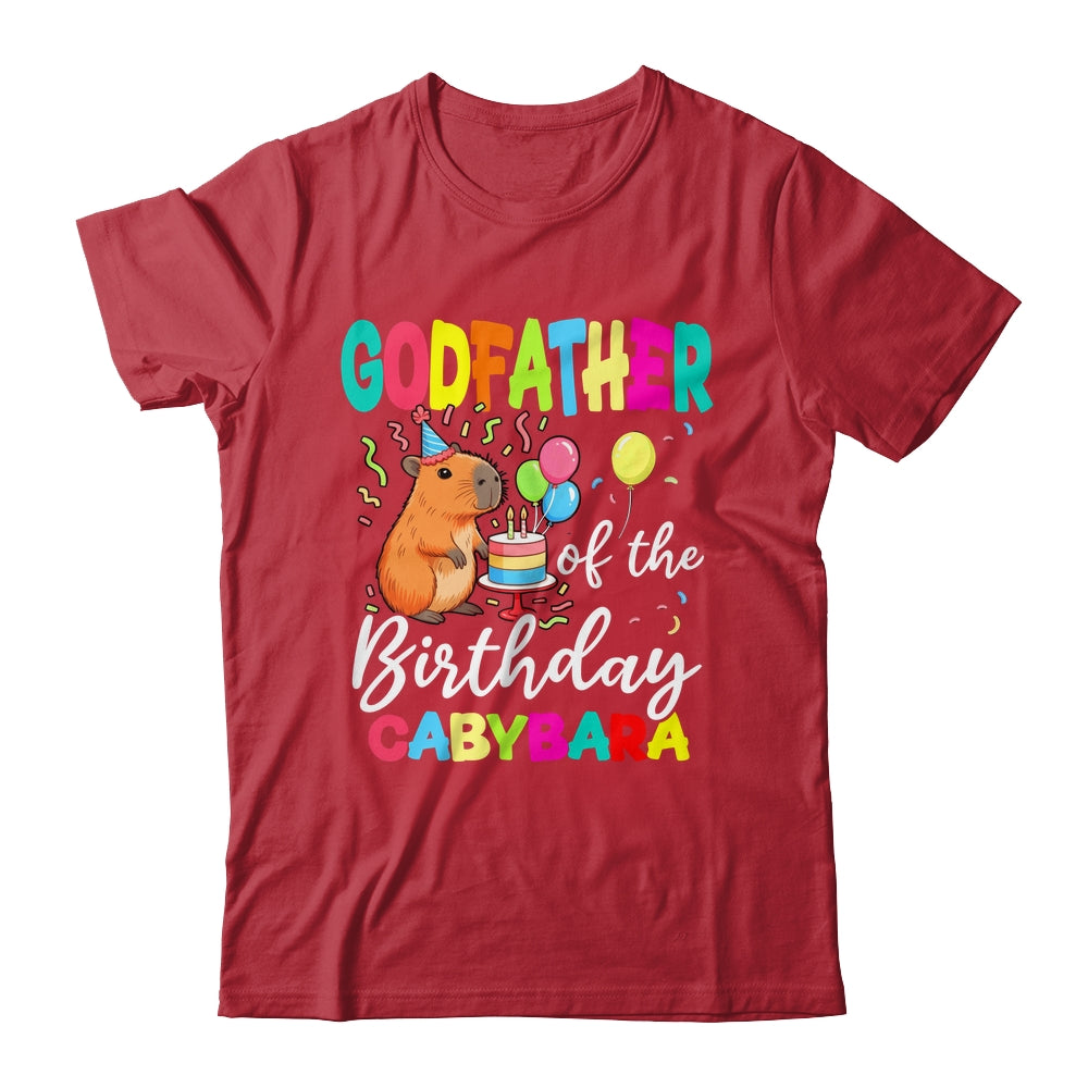 Godfather Of The Birthday Capybara Girl Bday Party Family Shirt & Hoodie | teecentury