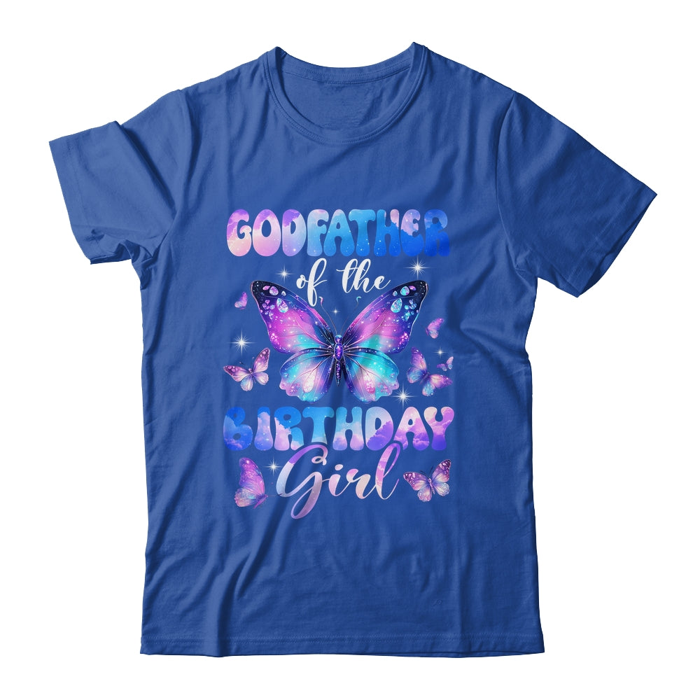 Godfather Of The Birthday Girl Butterfly Family Matching Shirt & Hoodie | teecentury