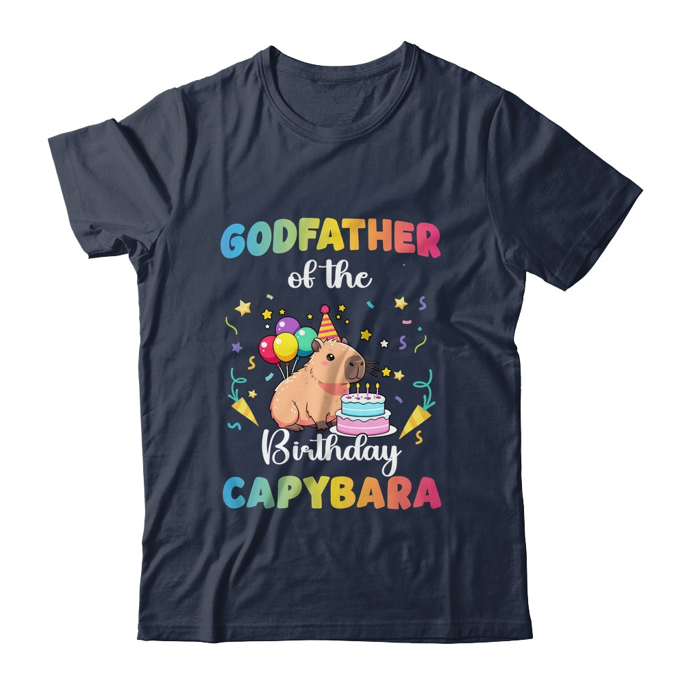 Godfather Of The Birthday Girl Capybara Bday Party Family Shirt & Hoodie | teecentury