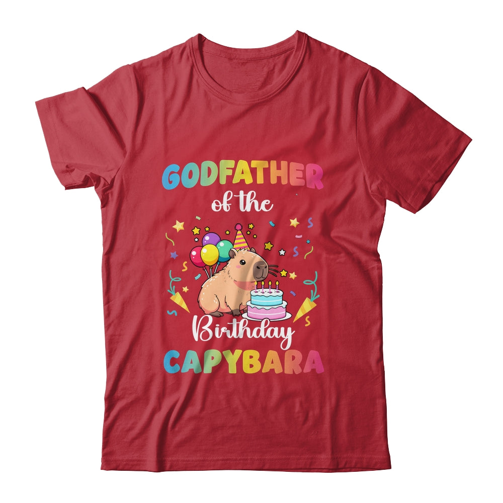 Godfather Of The Birthday Girl Capybara Bday Party Family Shirt & Hoodie | teecentury