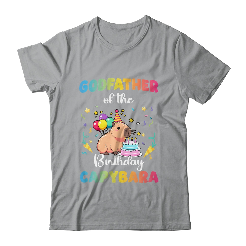 Godfather Of The Birthday Girl Capybara Bday Party Family Shirt & Hoodie | teecentury
