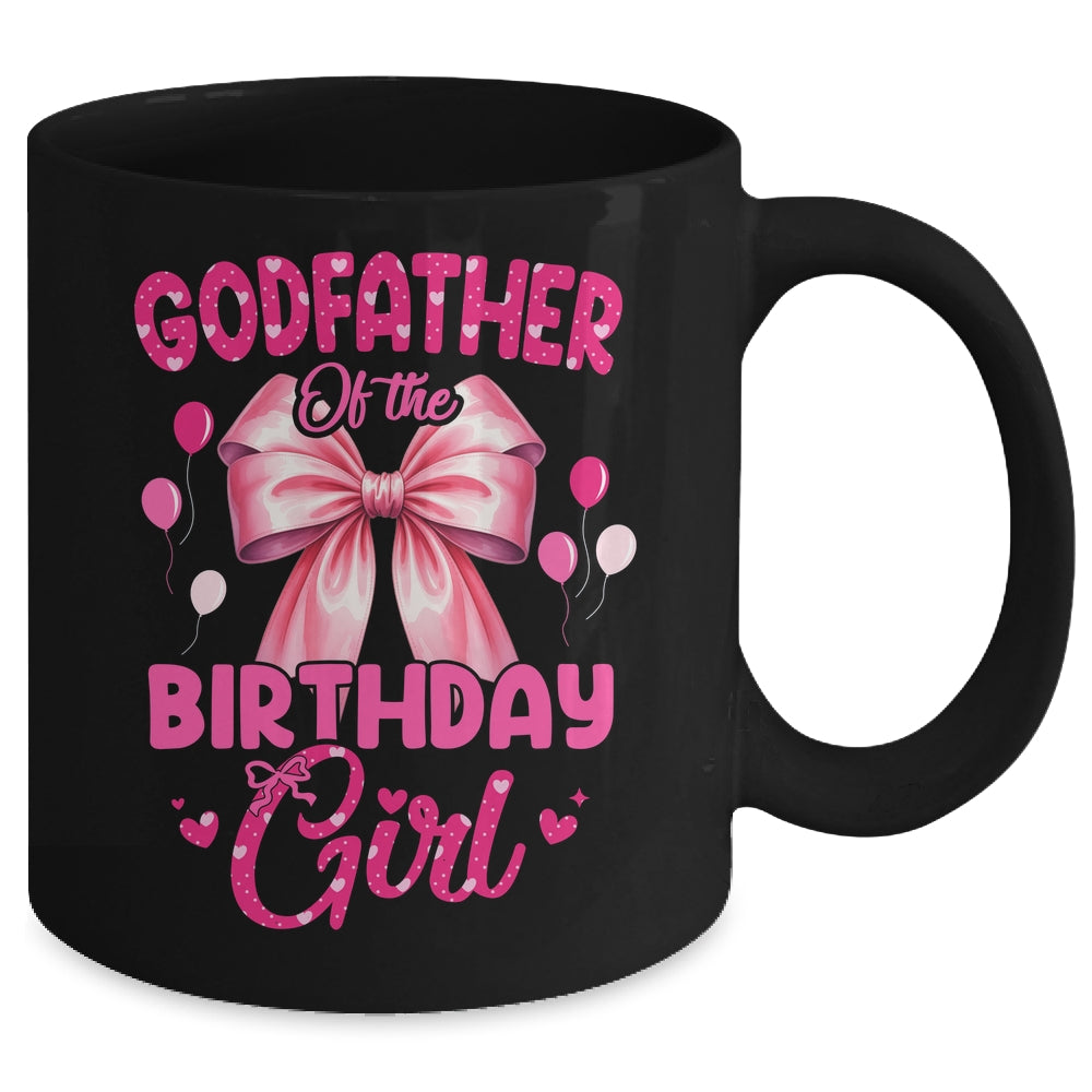 Godfather Of The Birthday Girl Coquette Bow Matching Family Mug | teecentury