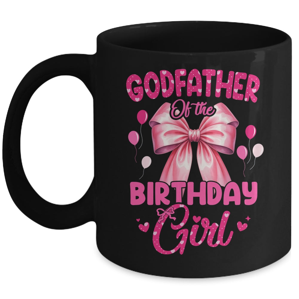 Godfather Of The Birthday Girl Coquette Bow Matching Family Mug | teecentury